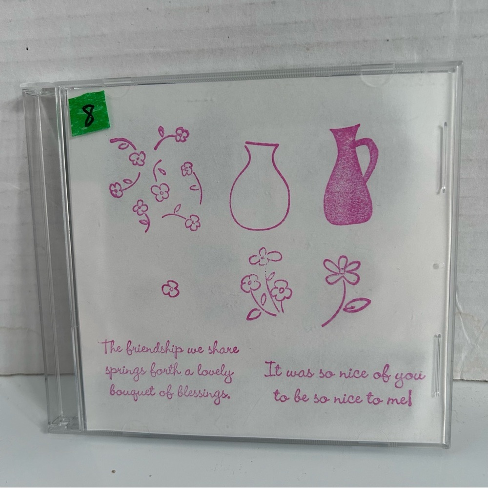 8️⃣Cling rubber stamps set #8 - 8 pcs